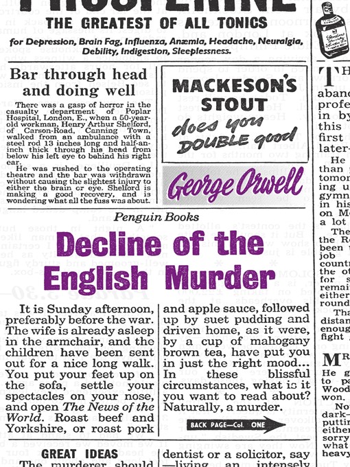 Title details for Decline of the English Murder by George Orwell - Available